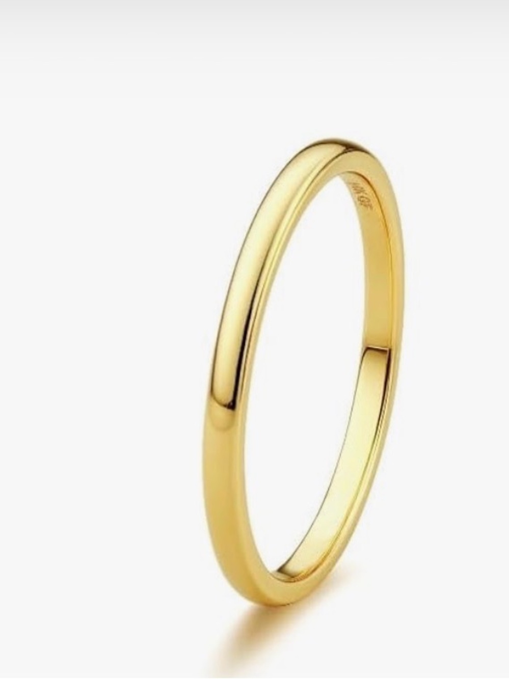 #152 Gold Plated Classic Gold Stacking Band